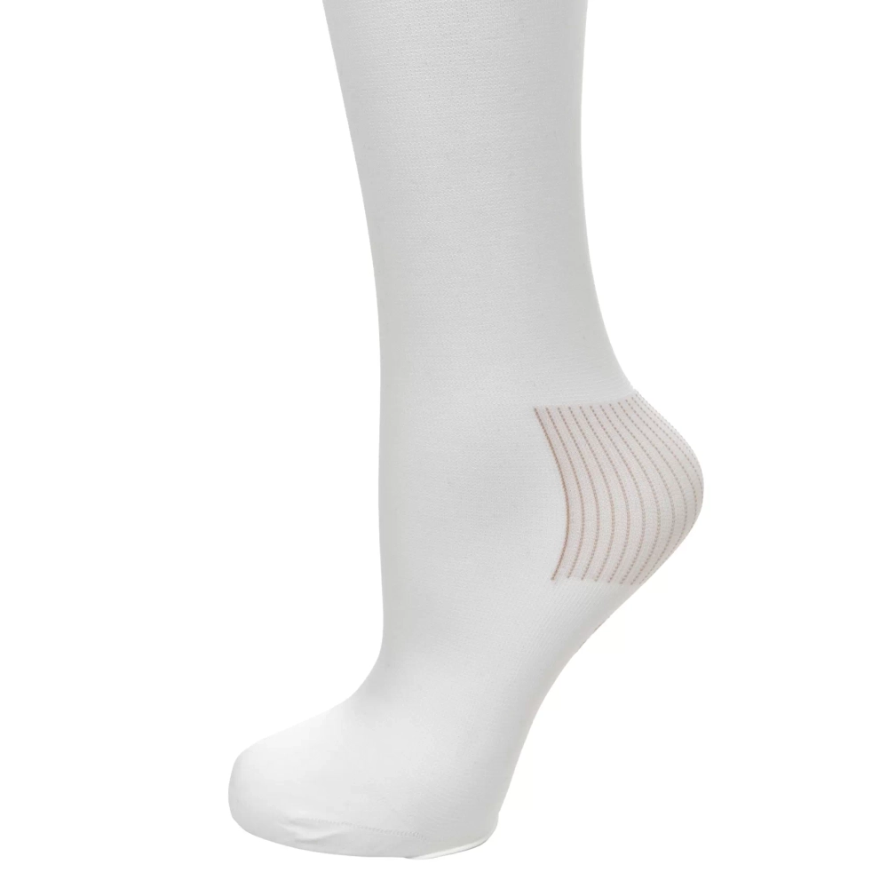 Чулки антиэмболические Интекс с резинкой на силиконовой основе 1 класс компрессии белый размер L