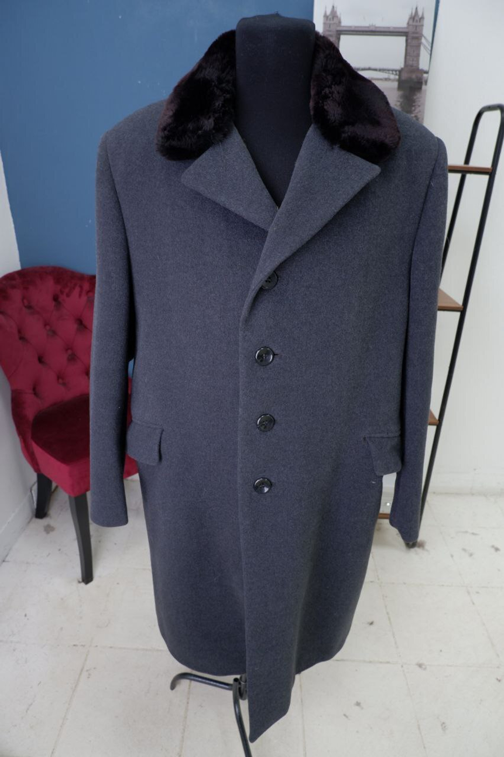 Пальто шерстяное 56 размер