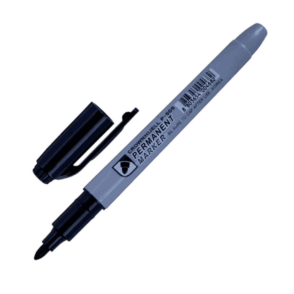 Маркер перманентный Crown Multi Marker P-505 2.0мм черный (1/12/1152)