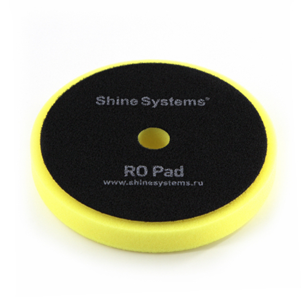 Shine Systems RO Foam Pad Yellow - полировальный круг полутвердый желтый, 155 мм