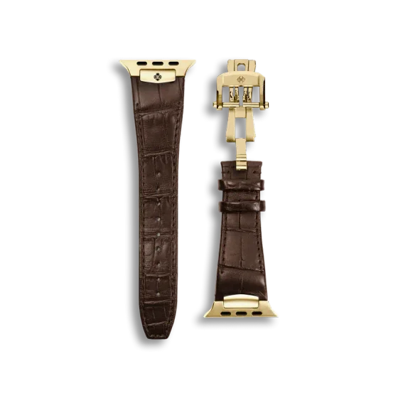 Ремешок для Apple Watch - Alligator Leather Brown