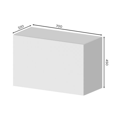 Кухня Модуль ГВ 700 горизонтальный высокий Тауп / Тик