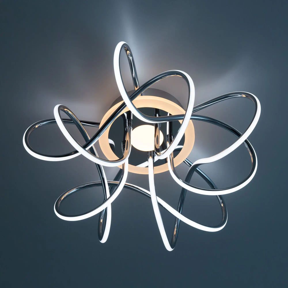 Citilux Джемини Смарт CL229A151E RGB Умная люстра Хром