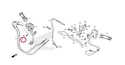 17920-KZZ-900. CABLE COMP. B, THROTTLE. Throttle cable close, Honda CRF250L-M (2012-2020)