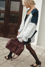 Upcycling куртка объемная