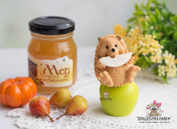 Силиконовая форма Ёжик с кусочком яблока