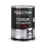 Эмаль Ferrum для радиаторов термостойкая, быстросохнущая, Белая 0,9 кг