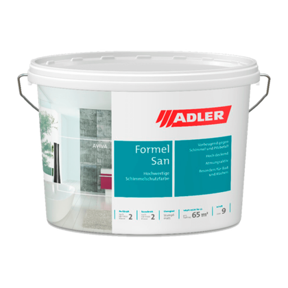 Aviva Formel-San - специальная интерьерная краска с защитой от плесени и грибков без запаха | Adler (Австрия)