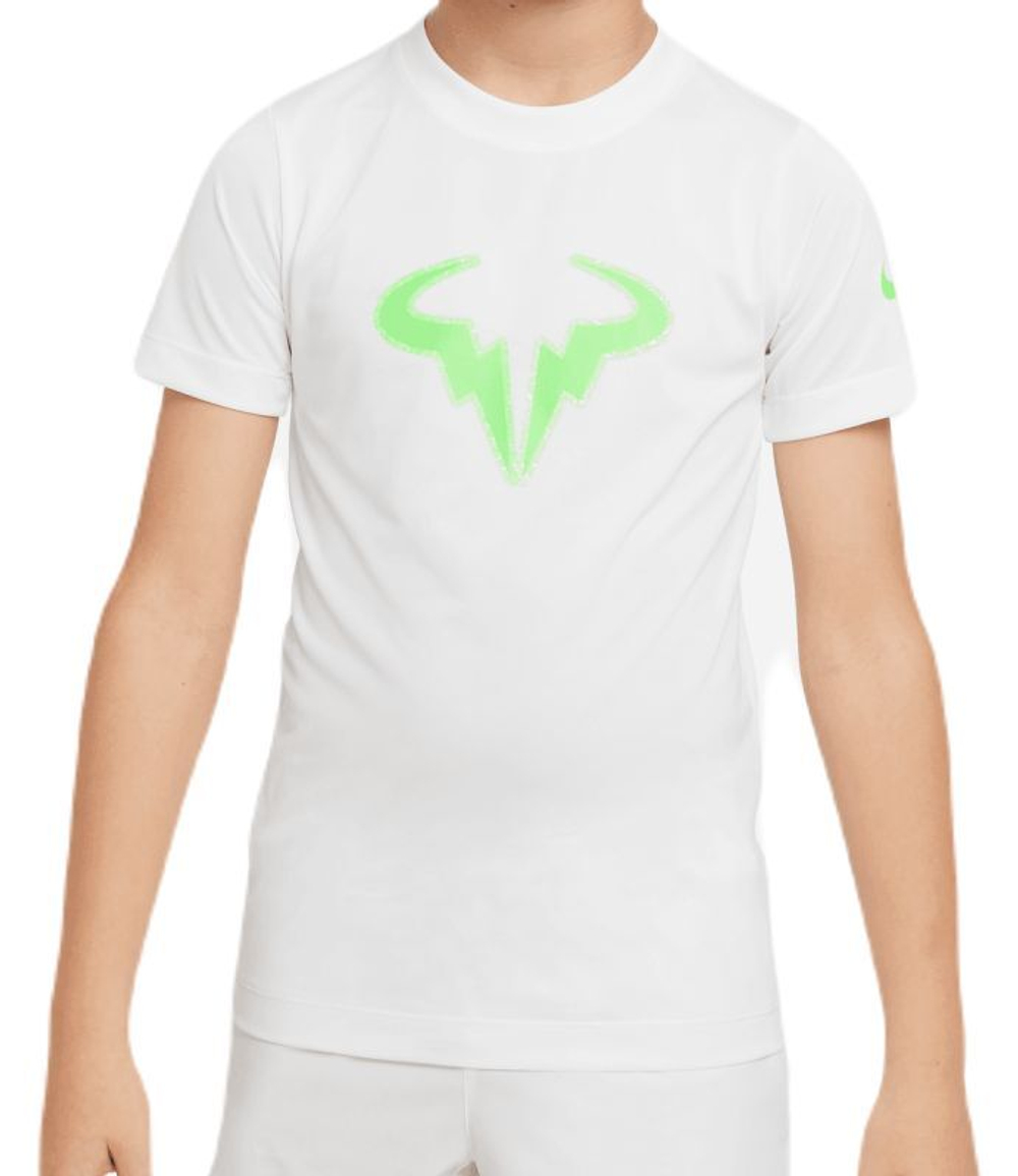 Футболка для мальчика теннисная Nike Rafa Training T-Shirt - white