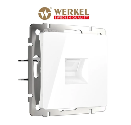 WERKEL Розетка Ethernet RJ-45 (белая) W1181001