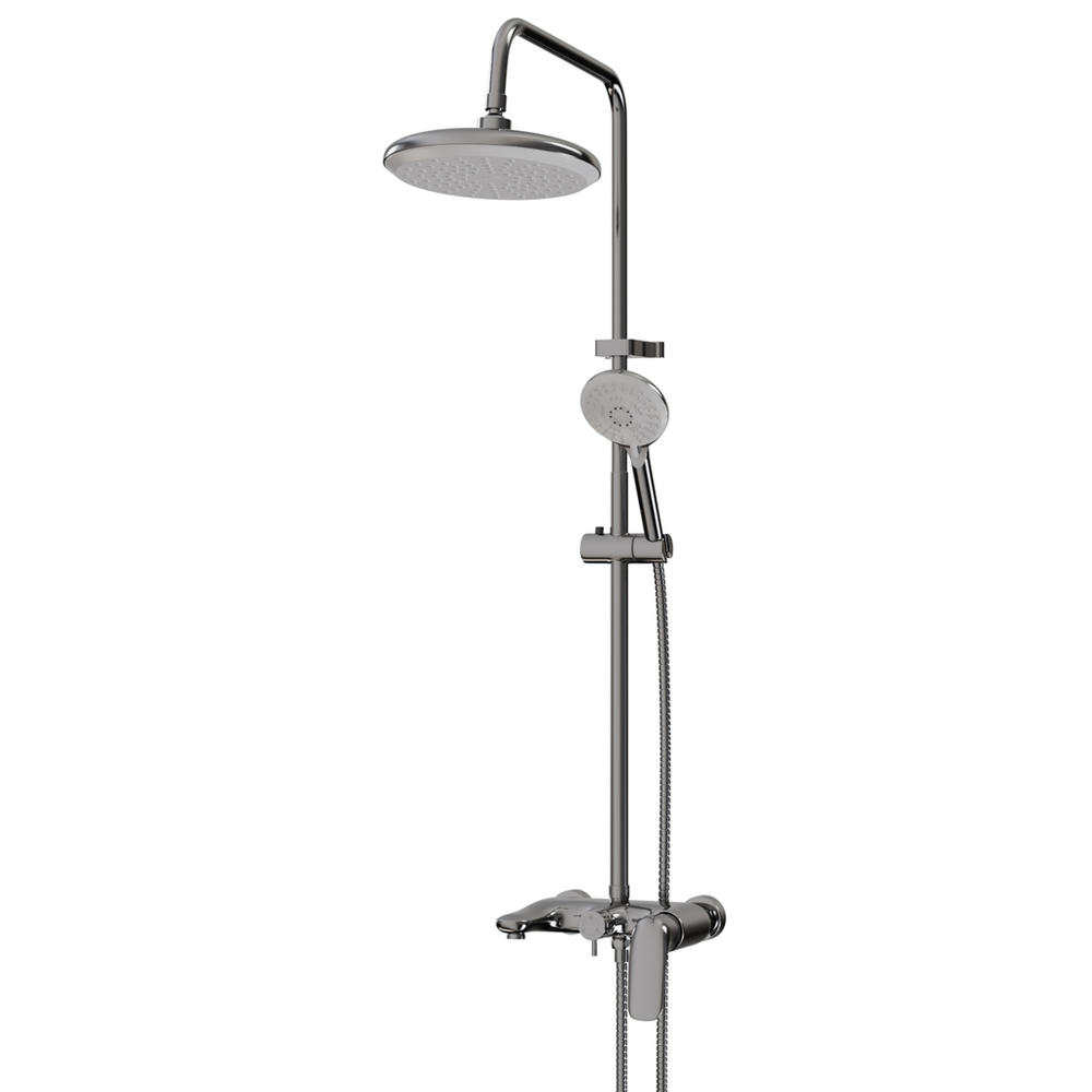 Душевая система 40к ML2410 излив лейка 5 позиций +лейка "Тропический душ" ХРОМ