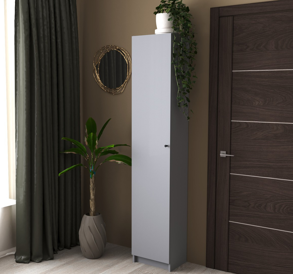 Дверь для стеллажа Варма Стэнд Дор 190, 39х190х1,6 см, серый