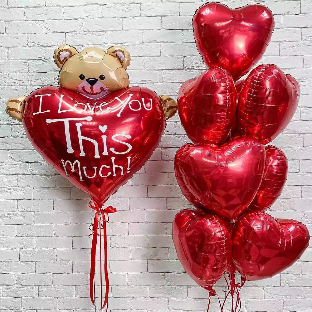 Композиция из воздушных шаров, Влюбленным_1