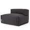 Кресло уличное Square для модульного дивана черное