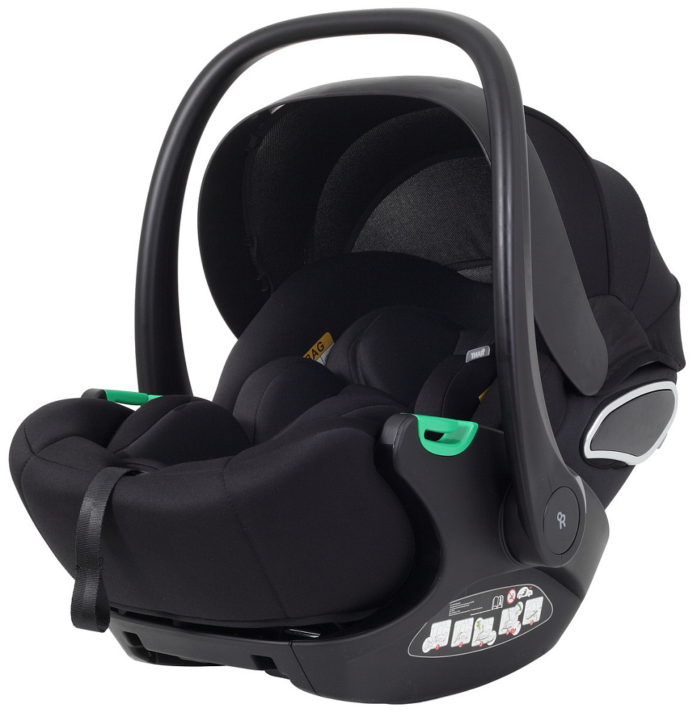 Детская коляска Rant Garda 3 в 1 с автокреслом Evomax Black Black