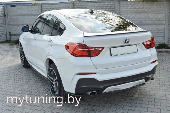 Накладка на бампер задний для BMW X4 F26 M-Pack 14-17 BM-X4-26-MPACK-RD1 -