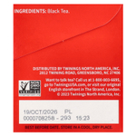 Twinings, чистый черный чай, английский завтрак, экстракрепкий, 20 чайных пакетиков, 50 г (1,76 унции)