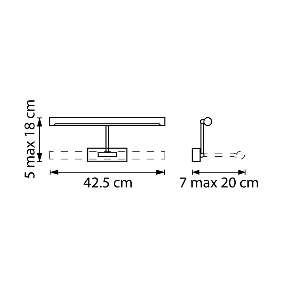 201031 Бра NOCE LED 9W 500LM ЛАТУНЬ 3000/4000/6000K