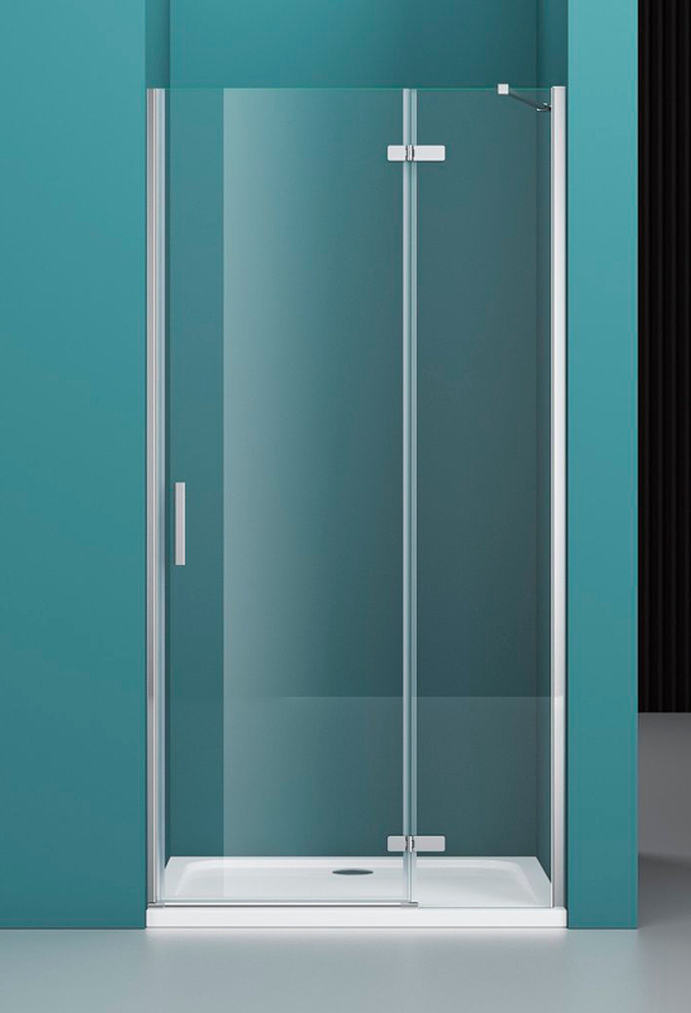 Душевая дверь BelBagno Kraft 80 KRAFT-B-12-60/20-C-Cr-R профиль Хром стекло прозрачное