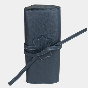 Чехол для ювелирных украшений Plier из кожи теленка, синего цвета