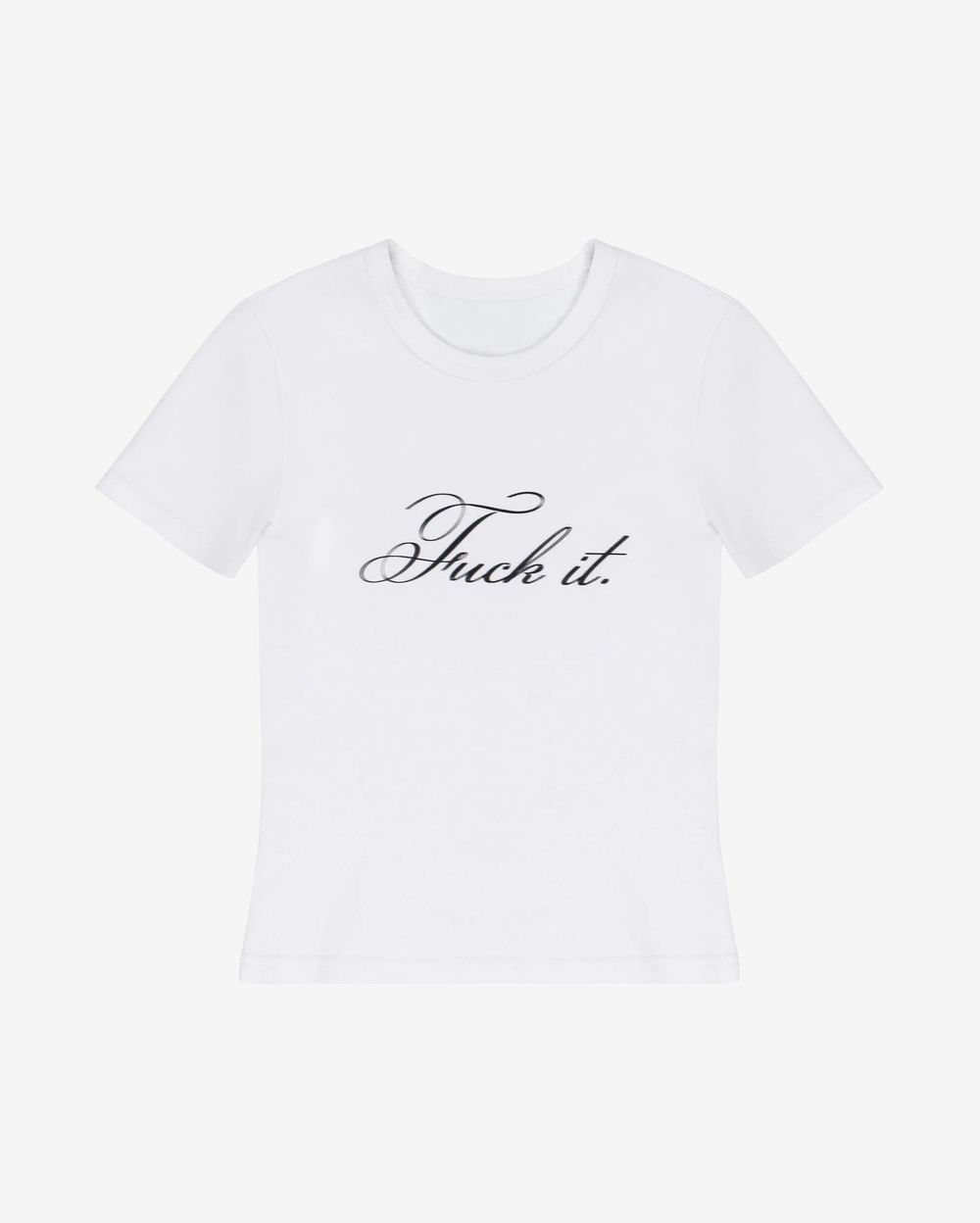 Футболка Kraizy Stripes Slim Fit Fuck It белая