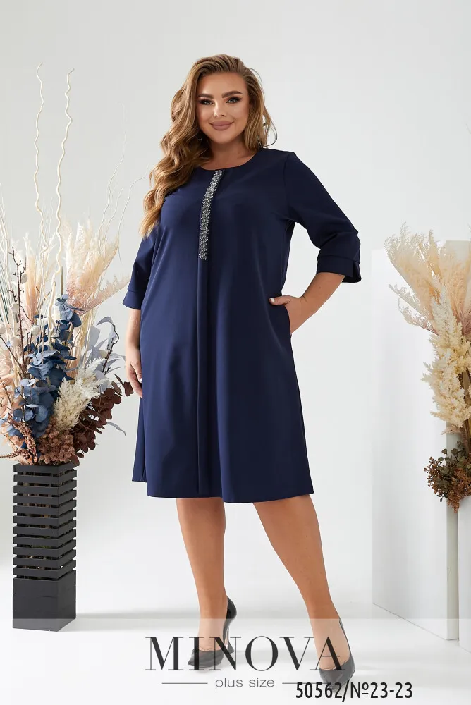 Платье 23-23-синий Minova
