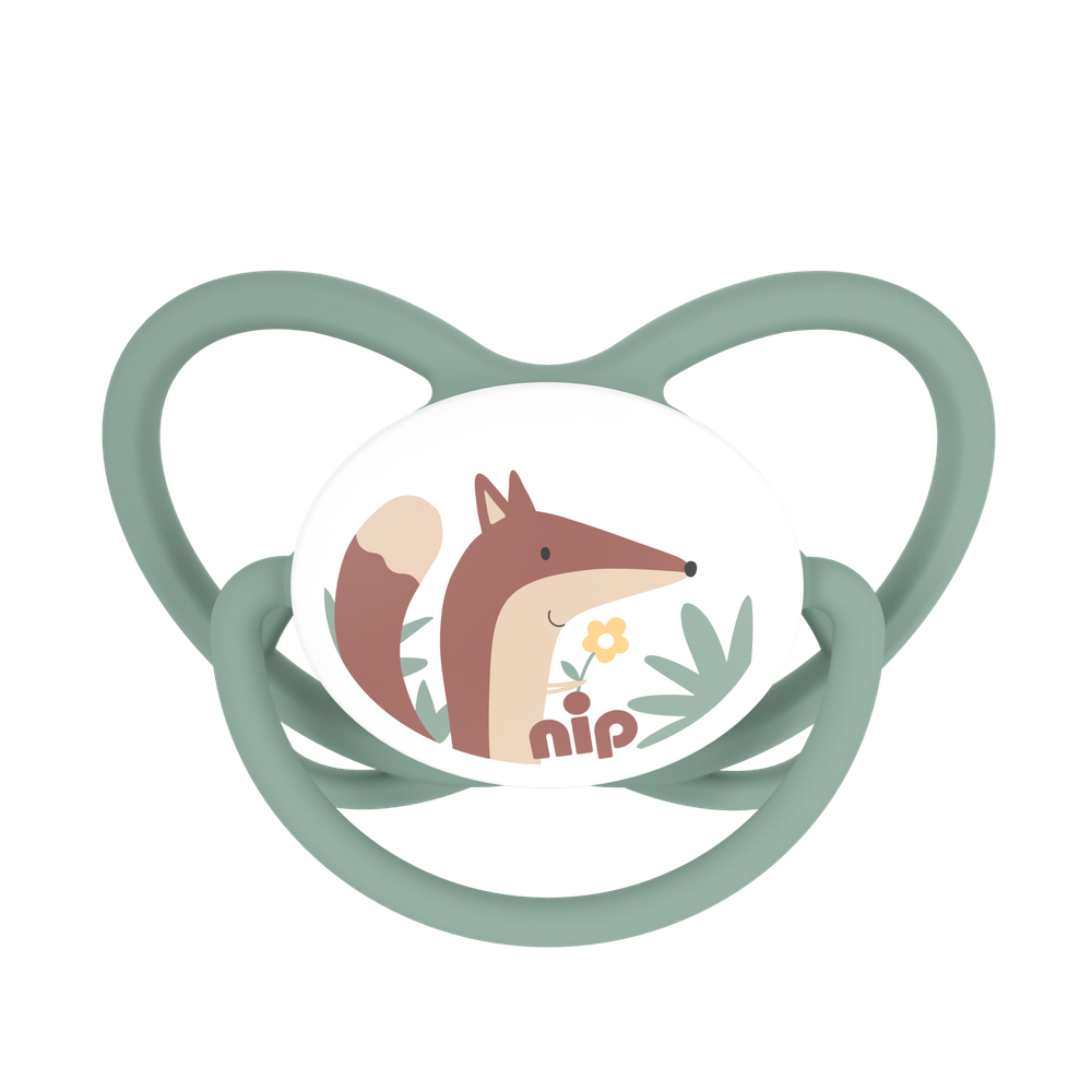 NIP Соска пустышка, латекс, размер 1 ""Butterfly"" Лиса (0-6 мес) 1 шт