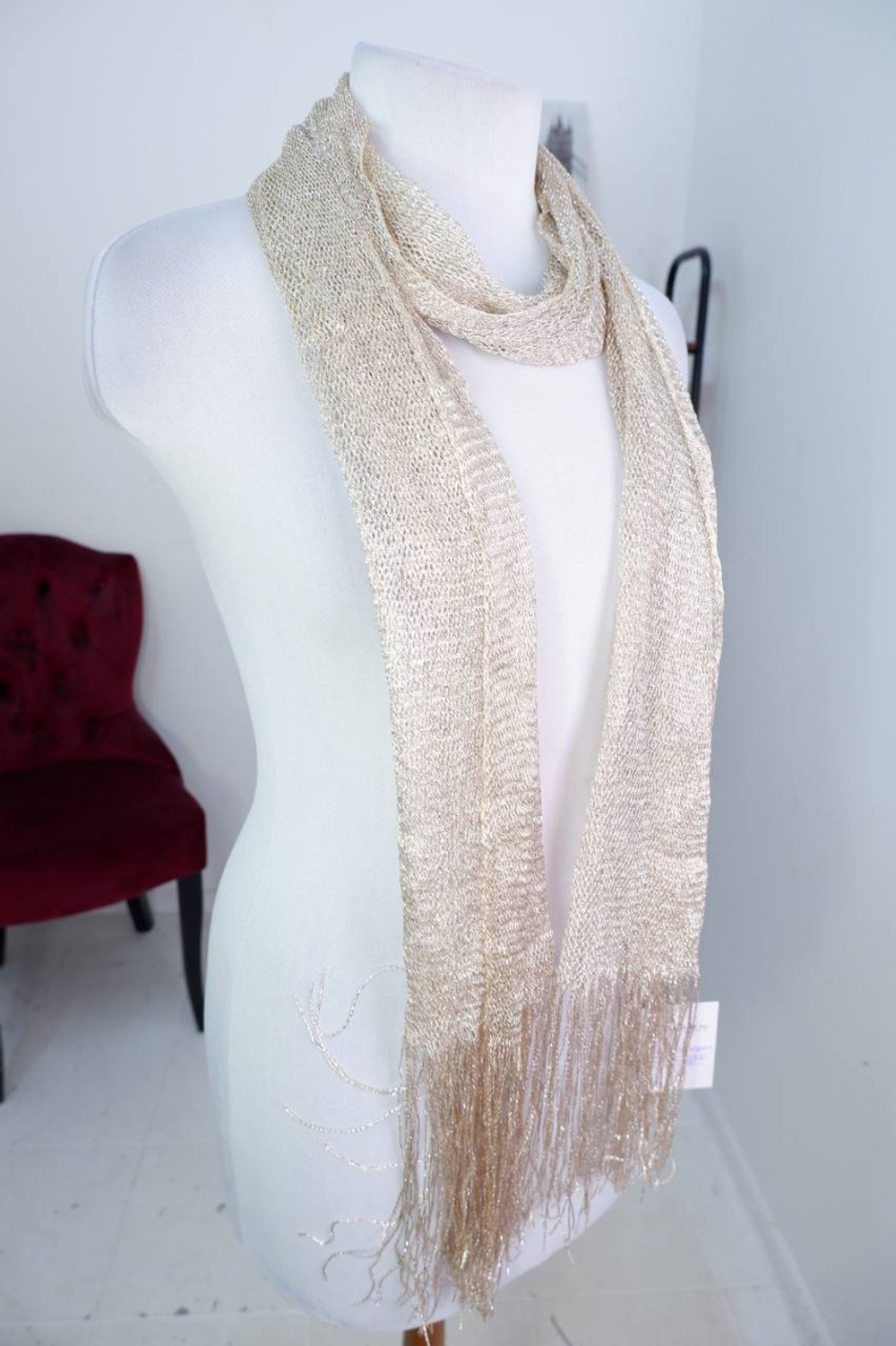 Шарф с люрексом