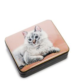 Народные промыслы ШК-55/129-A Шкатулка «Кот» Лидяева Л.