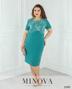 Платье 354-бирюзовый Minova