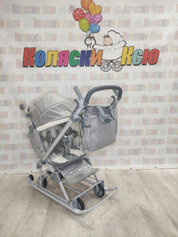 Санки-коляски "Ника детям 7-8K" дымчатый