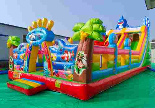 Коммерческий надувной батут «Морские приключения 2» 12*6*5 м