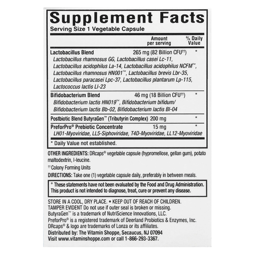 ProBioCare, Men's Once Daily, пребиотик, пробиотик, постбиотик, 100 млрд, 30 растительных капсул