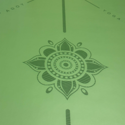 Каучуковый коврик для йоги Yoga Green 185*68*0,5 см нескользящий