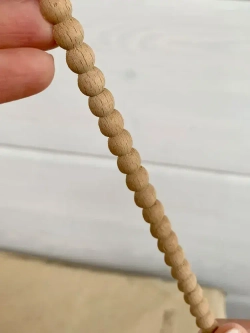 Молдинг декоративный для стен N142. Деревянные заготовки для творчества, бук, 10 шт. по 1200 мм.