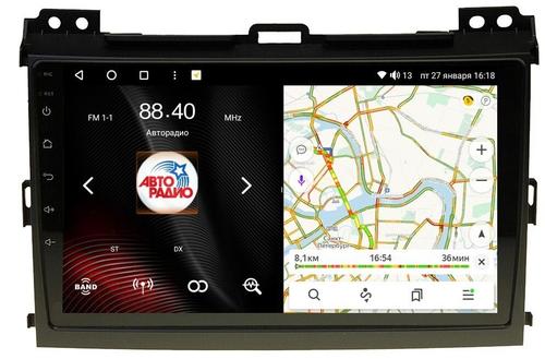 Магнитола для Toyota Land Cruiser Prado 120, Lexus GX470 (экран климата внизу) - Vaycar VA77-0456 на Android 13, Быстрая, 4G SIM-слот