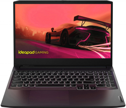 Ноутбук Lenovo IdeaPad Gaming 3 15IHU6 Core i7 11370H 16Gb 1Tb SSD256Gb NVIDIA GeForce RTX 3050 Ti 4Gb 15.6" IPS FHD (1920x1080) noOS black WiFi BT Cam 82K100KFRK
