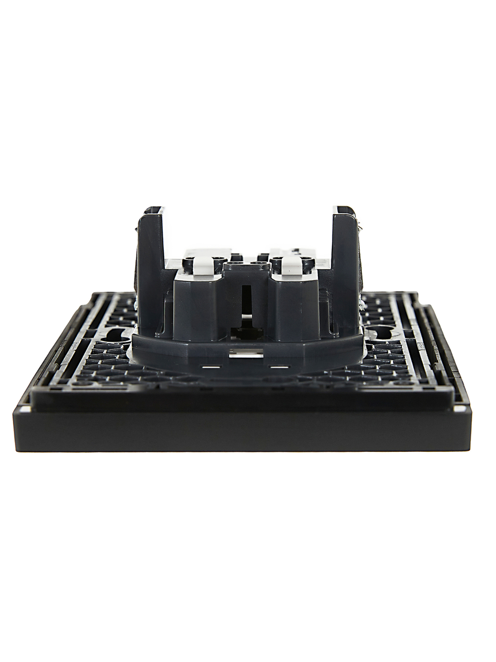 FORTE&PIANO Розетка 2-местная без заземления без защитных шторок безвинтовое крепление 10А FP126 черный IEK