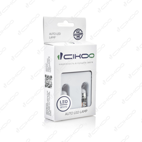 Лампа светодиодная 12V 5W без цоколя белый 3 SMD 2 шт. Cikoo