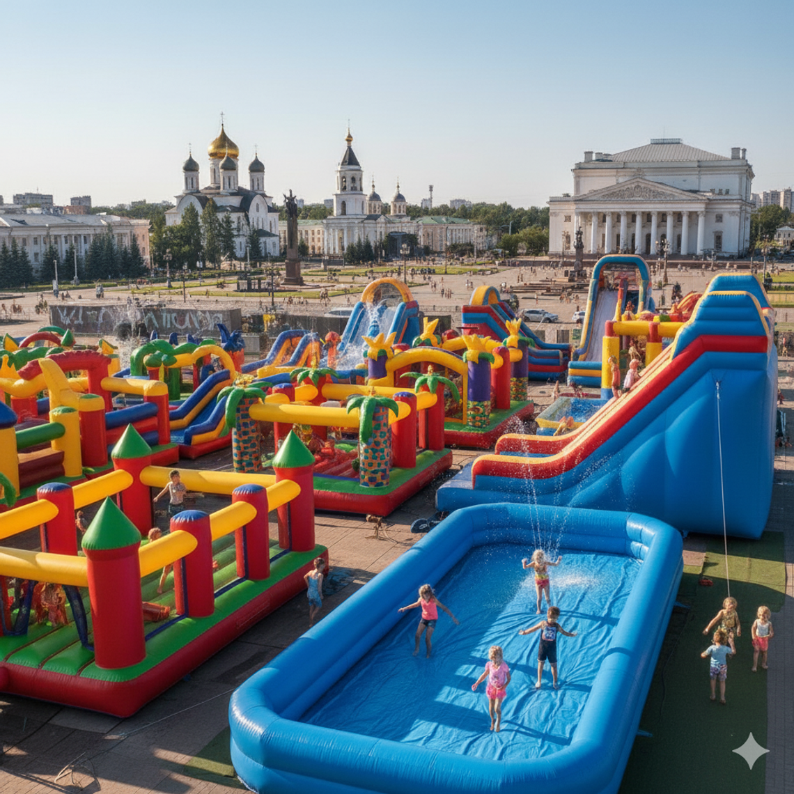 Батут купить в Чите – Надувные аттракционы БатутМастер 🎪