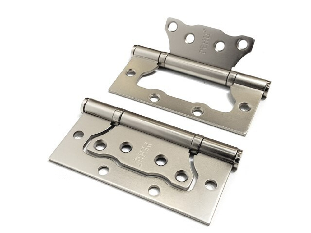 [ТОВАРА НЕТ В НАЛИЧИИ] Петля накладная Ренц IN100-2BB FH MSN безВР, цвет никель супер матовый (гарантия - 12 месяцев)