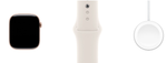 Apple Watch Series 10 42mm Rose Gold Aluminum Case with Starlight Sport Band (S/M)