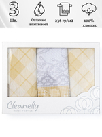 Комплект кухонных полотенец Cleanelly 100% хлопок КЦ-560-556х2-4840 (50*70)
