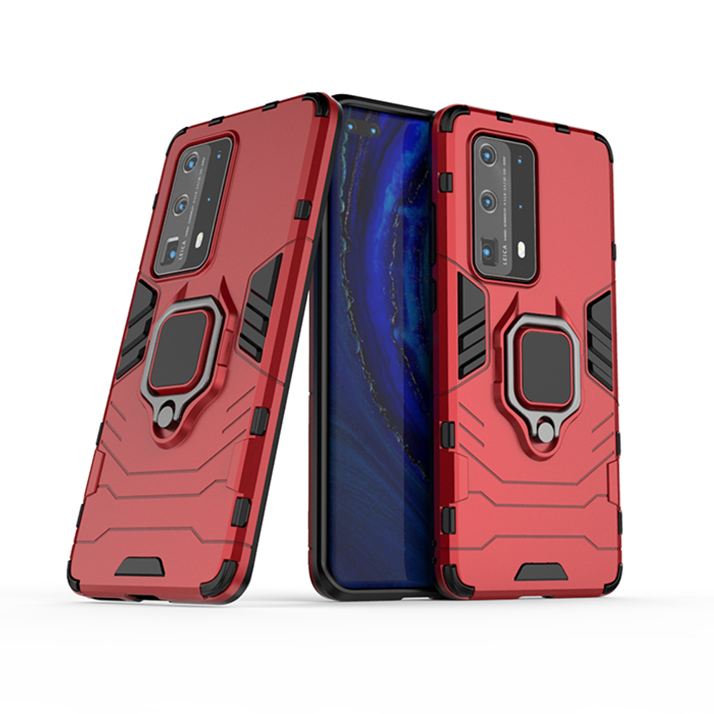 Противоударный чехол с кольцом Panther Case для Huawei P40 Pro+