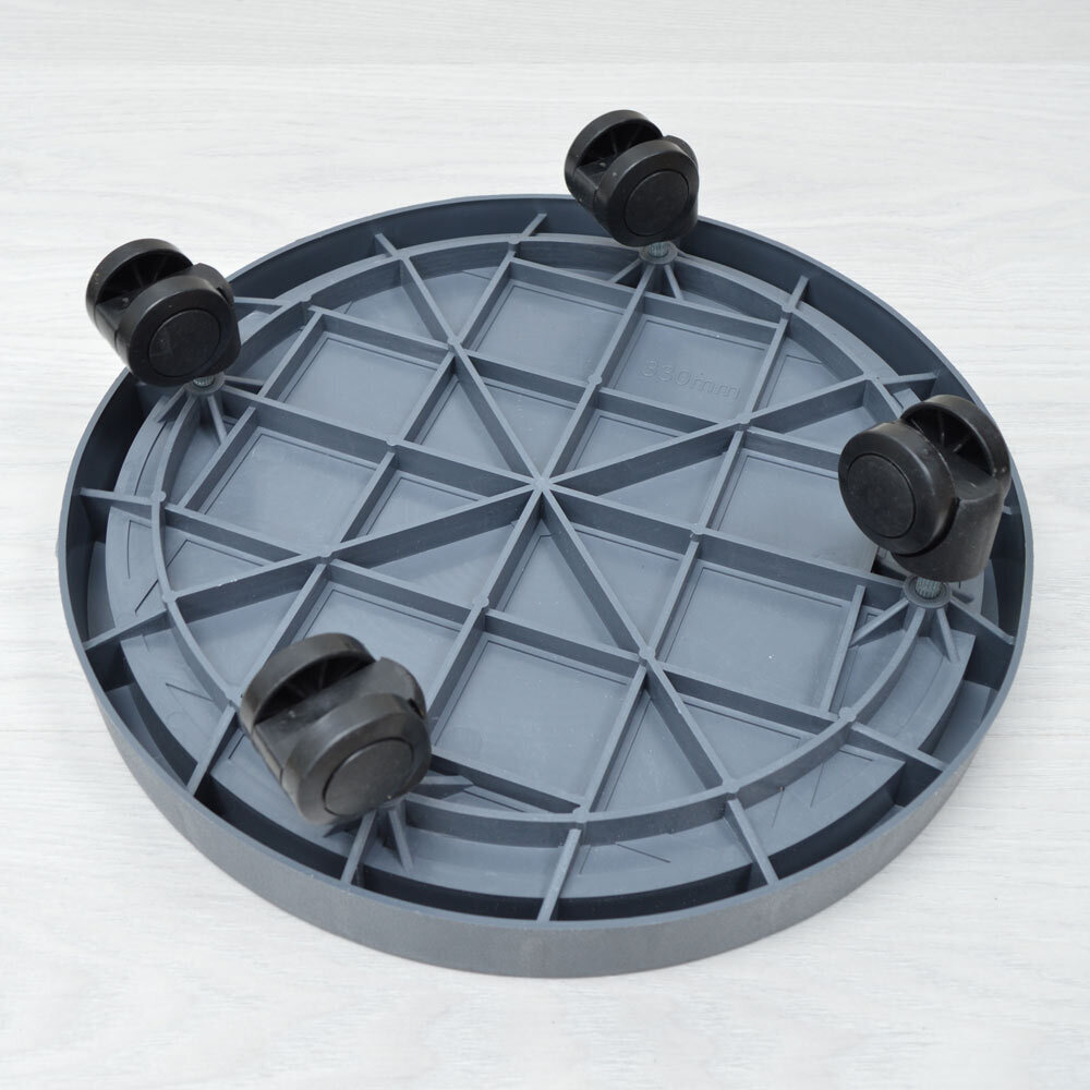 Подставка для цветов на колесах 32см 512909