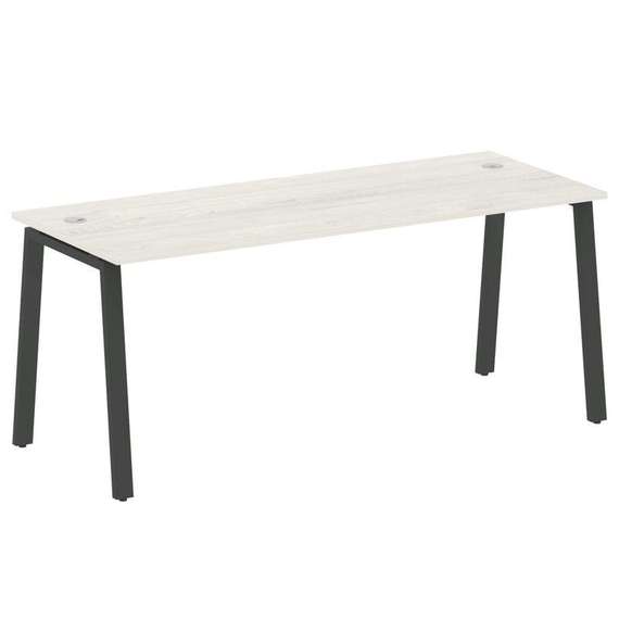 Metal System Стол письменный на А-образном м/к БА.СП-5 Дуб Наварра/Металл Антрацит 1800*720*750