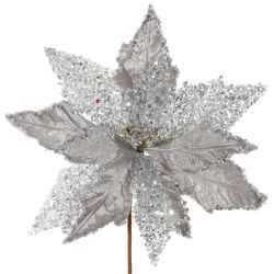 GAEM Цветок искусственный "Пуансеттия", L33 W33 H47 см, 3в.