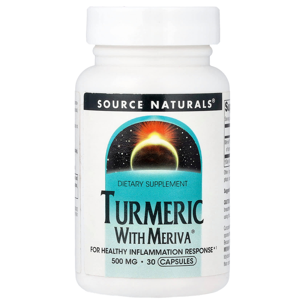 Source Naturals, куркума с Meriva®, 500 мг, 30 капсул