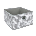 Короб для хранения "Орнамент", Д280 Ш280 В180, серый