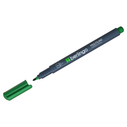 Маркер перманентный 1.0мм, Berlingo, зелёный